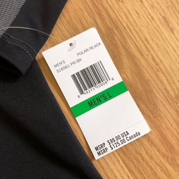 NWT Spyder Constant S16561 Mens Half-Zip Sweater Gray/Black - Picture 4 of 11